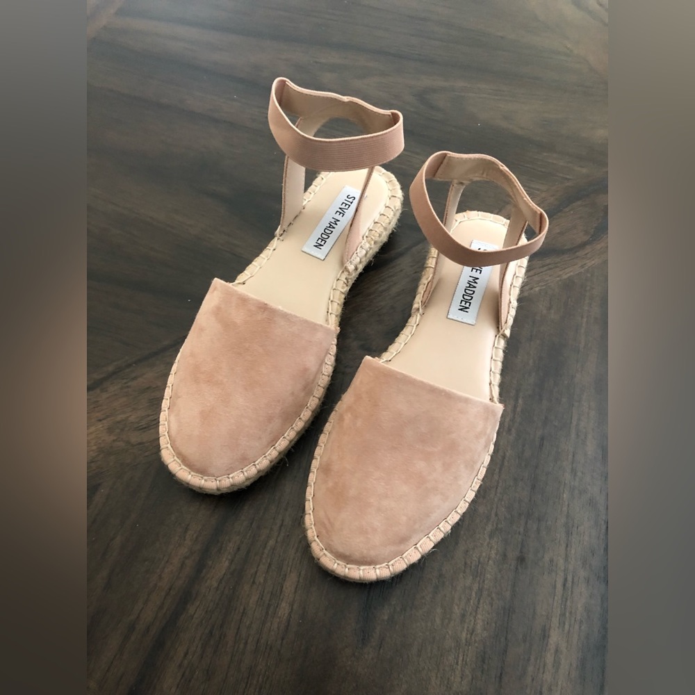 Steve Madden Camel Suede Espadrilles